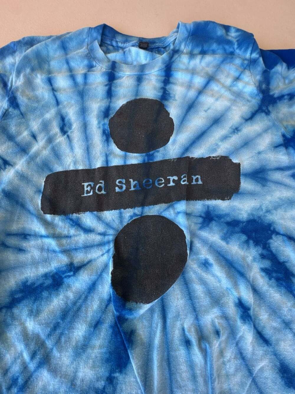 Ed Sheeran Blue Tie Dye T-Shirt - Picture 2 of 4
